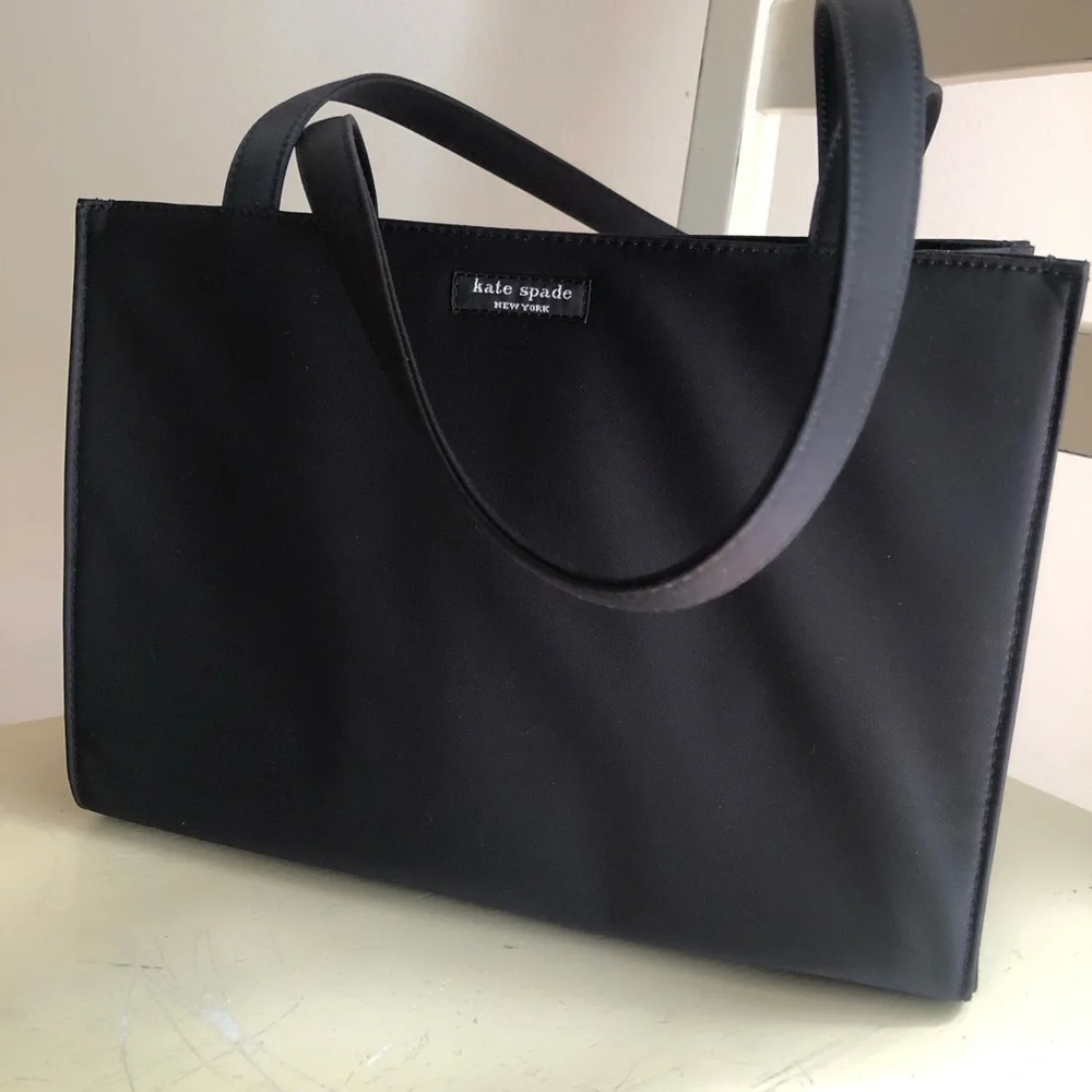 New: Kate Spade 1993 Sam Tote. Black Nylon. Vintage.